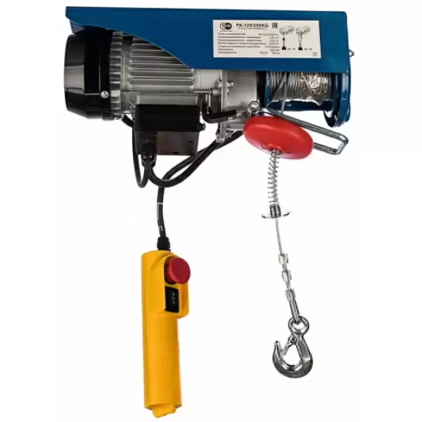 С ТЕЛЕЖКОЙ таль электрическая TOR PA 150/300 кг 30/15 м
